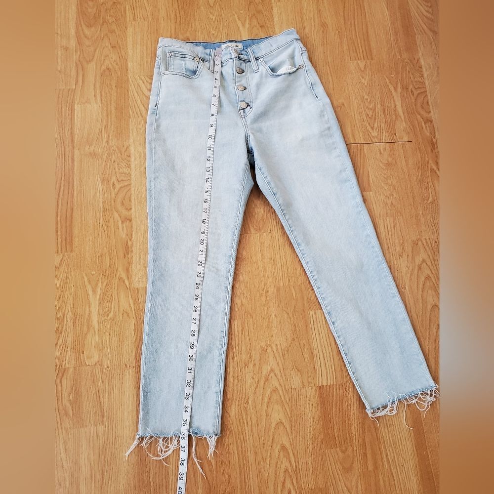 🔆 MADEWELL 🔆 The High-Rise Slim Button Front Boyfriend Jean - [size 27x26] - Picture 11 of 14